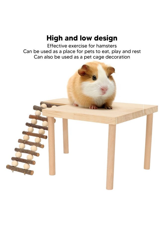 Hamster Climb, Wooden 2 Layer Ladder Climbing Playground, Hamster Cage Accessories, Chew Toy for Hamsters, Honeycreepers and Other Small Pets - pzsku/ZAD29D90D485645DA90A7Z/45/_/1737032203/fd22a9ba-a449-4c32-9cc6-2e18c99f255d