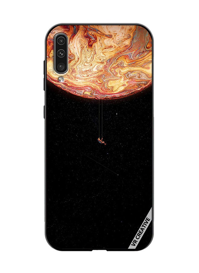 VR CREATIVE Protective Case Cover For Samsung Galaxy A70/A70s Black Galaxy Design Multicolour  - Image 1