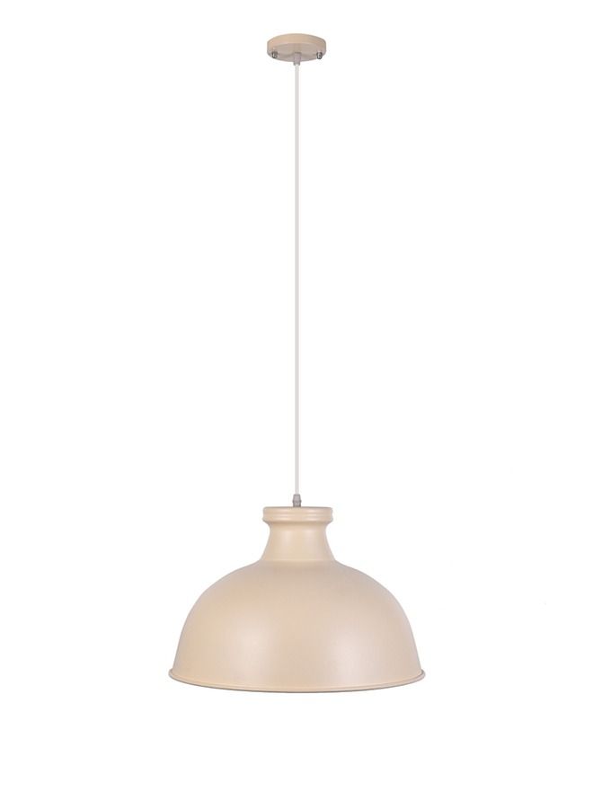 El Rawda Lighting Miril Ceiling Lamp - Single | modern decorative LED E27 pendant light ceiling lamp hanging | suitable for any room | Color: Beige | Size: 70x39x70 cm - Image 1