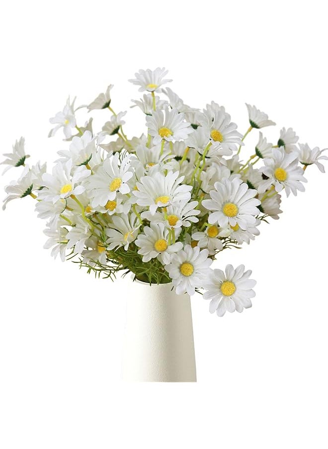 erorex Artificial Flowers 10 Bundles Multicolor Artificial Daisy Flowers 21 Inch High Uv Resistant Outdoor Fake Wildflowers With Stems Faux Greenery Shrubs Plants Arrangements For Home Garden Vase Decor  - Image 1