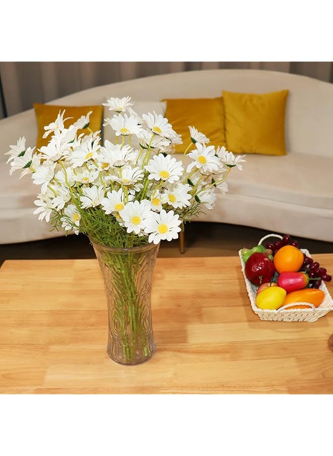 erorex Artificial Flowers 10 Bundles Multicolor Artificial Daisy Flowers 21 Inch High Uv Resistant Outdoor Fake Wildflowers With Stems Faux Greenery Shrubs Plants Arrangements For Home Garden Vase Decor  - Image 5