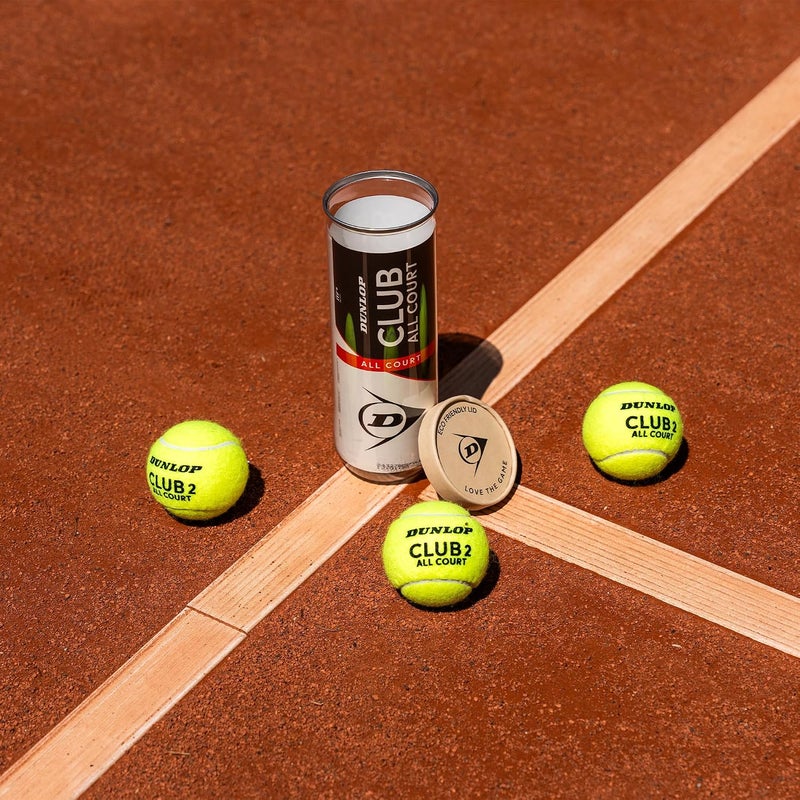 Dunlop Sports Dunlop Club All Court Tennis Balls - Suitable for Sand, Hard Court, and Grass - Image 2