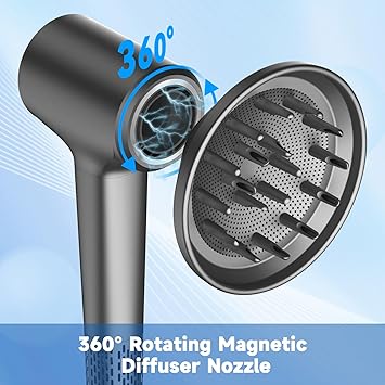 TQQ Hair Dryer Diffuser Professional Styling at Your Fingertips 2 Minutes Quick Drying 360 Magnetic Diffuser for TQQDSON Supersonic Hairdryer - Image 3