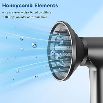 TQQ Hair Dryer Diffuser Professional Styling at Your Fingertips 2 Minutes Quick Drying 360 Magnetic Diffuser for TQQDSON Supersonic Hairdryer - Image 4