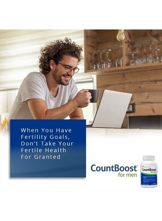 fairhaven health CountBoost for Men - Male Fertility Supplement to Support Count - with Ashwagandha, Maca, Glutathione, B Vitamins - FertilAid for Men Companion Product (60 Capsules / 1 Month Supply) - Image 5