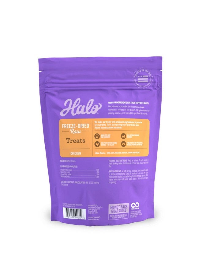 Halo Freeze Dried Raw Cat Treats, 100% Chicken Breast Recipe, Cat Treats Pouch, All-Natural High Protien Treat, 2.2 Oz Pouch - Image 3