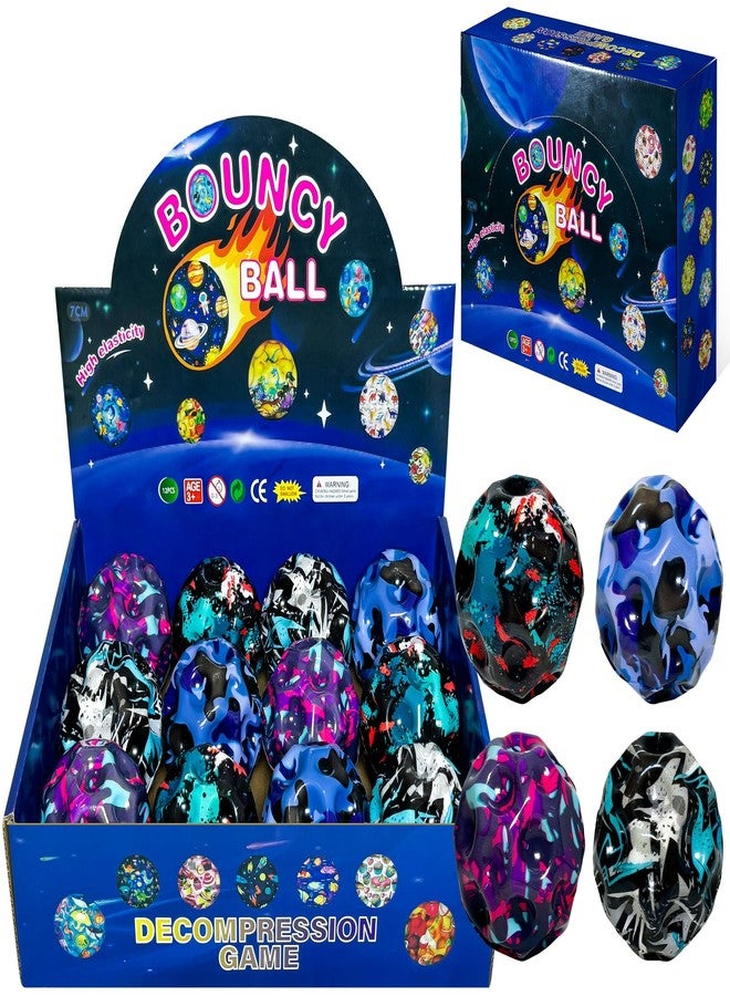 Xifua Space Moon Bouncy Ball - Moon Shape High Bouncing Ball for Hand-Eye Coordination - Ideal for Athletes - Great for Christmas, Halloween, Summer Camp, Easter (4 Color Camouflage) - Image 2