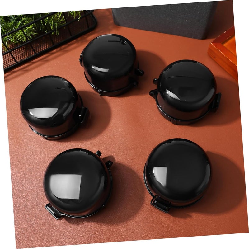 Light & sturdy Kisangel 5pcs Gas Stove Knob Covers Child Safety Protector Adhesive Black 89.8x54.3mm for Baby Proofing and Preventing Accidental Burns Custom sizing alternatives - Image 4