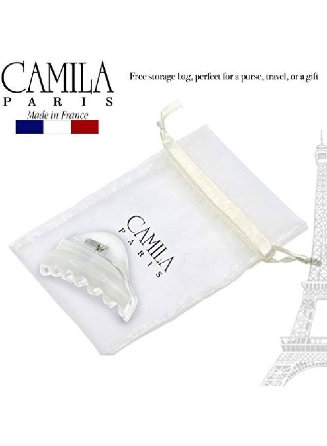 CAMILA Paris Cp2555 French Hair Clip For Women For Thick Volume Hair White Girls Hair Claw Clips Jaw Fashion Styling Hair Accessories For Women Strong Hold No Slip Grip Made In France - Image 5