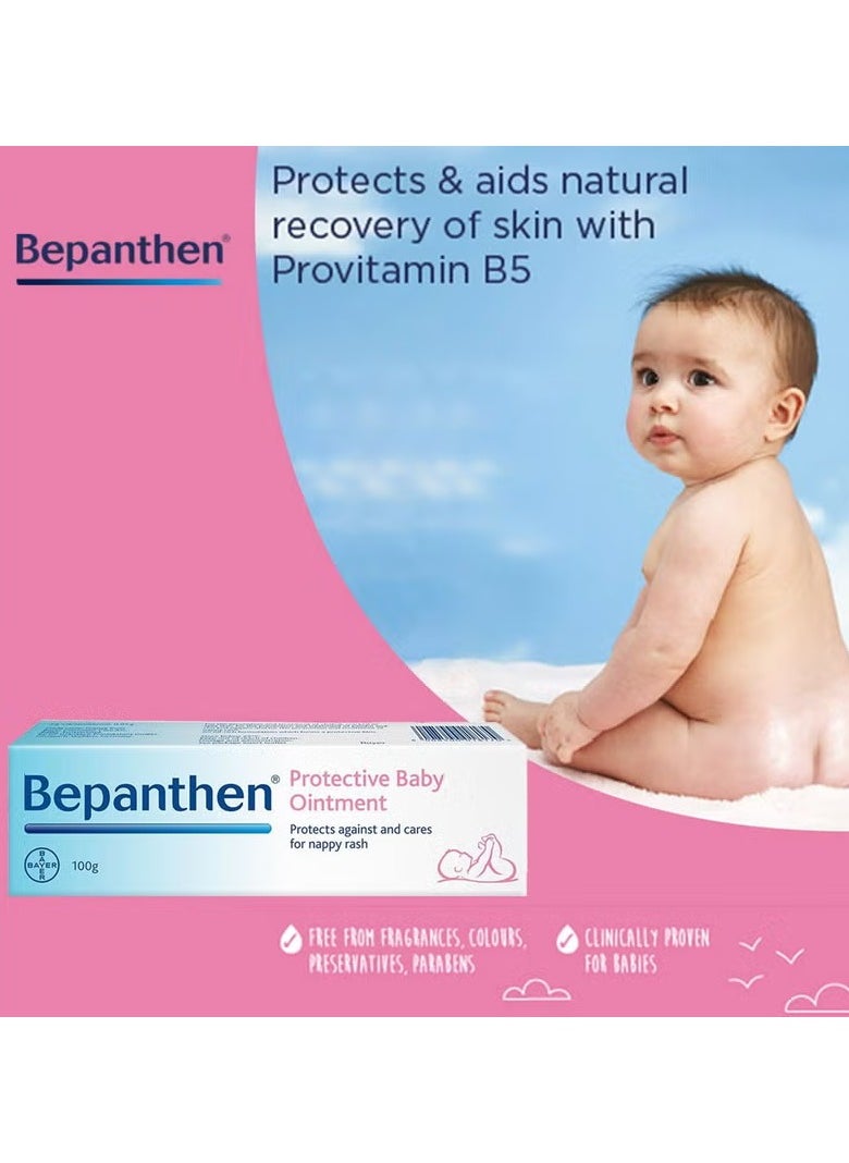 Bepanthen Protective Baby Ointment 100Gm For Nappy Rash  - Image 2