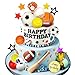 DRWATE Sports Cake Toppers Sports Cake Decoration with Soccer Football Baseball Basketball Tennis Golf for Sport Theme Birthday Supplies Multicolor - Image 3