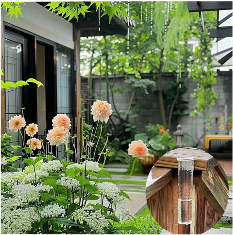 Rain Gauge Replacement Tube: 4 Pack 14cm High-quality Glass - Accurate Dual-scale Measurement Clear Rain Gauge for Outdoor Garden Weather Enthusiasts Gardeners - Image 5