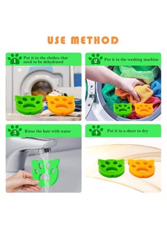 SYOSI Hair Remover For Washing Machine 4 Hair Removers For Cleaning Laundry  - Image 2