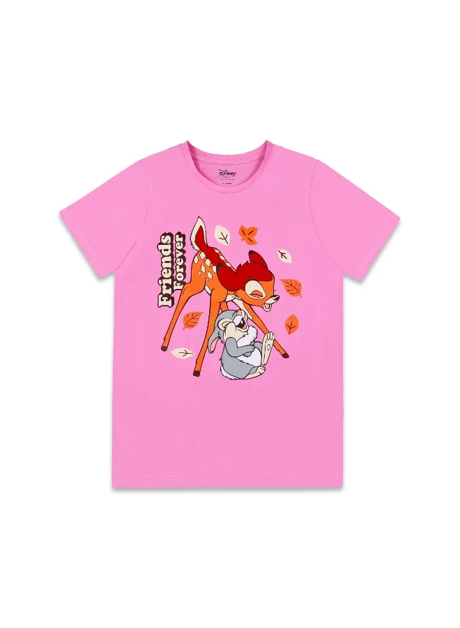 Disney Disney  Girl's Short Sleeve Friends Forever 100% Cotton T-Shirt