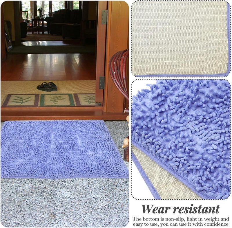 SHOWERORO Anti-Skid Water Absorbent Bath Rug Floor Mat, Soft Microfiber Bathroom Rug 40x60cm, Non-Slip Door Mat for Home and Kitchen Use - Image 4