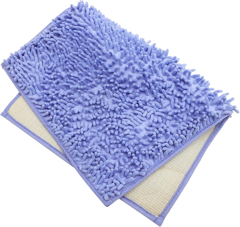 SHOWERORO Anti-Skid Water Absorbent Bath Rug Floor Mat, Soft Microfiber Bathroom Rug 40x60cm, Non-Slip Door Mat for Home and Kitchen Use - Image 1