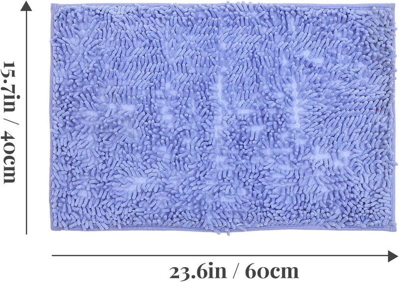 SHOWERORO Anti-Skid Water Absorbent Bath Rug Floor Mat, Soft Microfiber Bathroom Rug 40x60cm, Non-Slip Door Mat for Home and Kitchen Use - Image 3