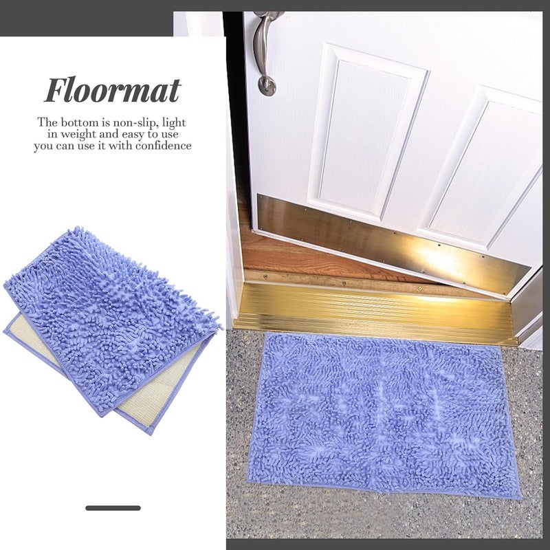 SHOWERORO Anti-Skid Water Absorbent Bath Rug Floor Mat, Soft Microfiber Bathroom Rug 40x60cm, Non-Slip Door Mat for Home and Kitchen Use - Image 5