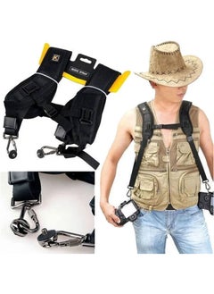 Caden Caden Black Professional Quick Strap Double Dual Shoulder  - Image 2