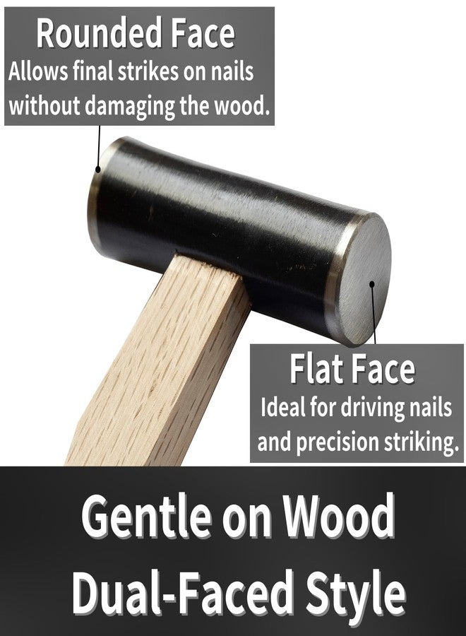 RANSHOU Japanese Carpenter Hammer GENNO 570g / 20 oz Heavy Duty Double Face Woodworking Hammer Wood Handle for Chisel, Japanese Hand Plane, Nail, Made in JAPAN - Image 4