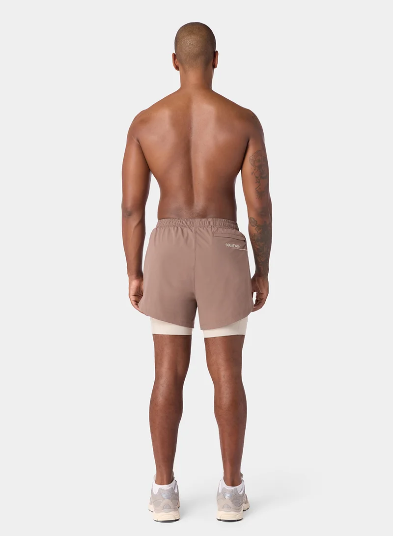 سكوات وولف 5" Performance 2In1 Shorts
