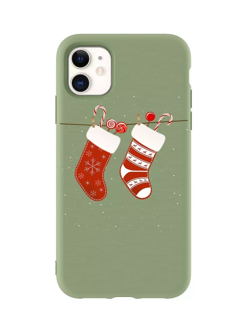 Christmas Socks Print Case Compatible With iPhone  - Image 1