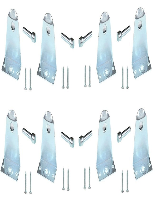 Cutelec 8pcs Hold Down Brackets with Install scews Metal Blinds Down Clips Blinds Down Holder Replacements for Horizontal Blinds and Windows Shades - Image 1