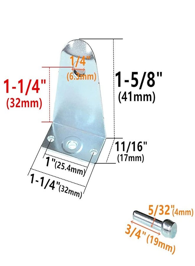 Cutelec 8pcs Hold Down Brackets with Install scews Metal Blinds Down Clips Blinds Down Holder Replacements for Horizontal Blinds and Windows Shades - Image 2