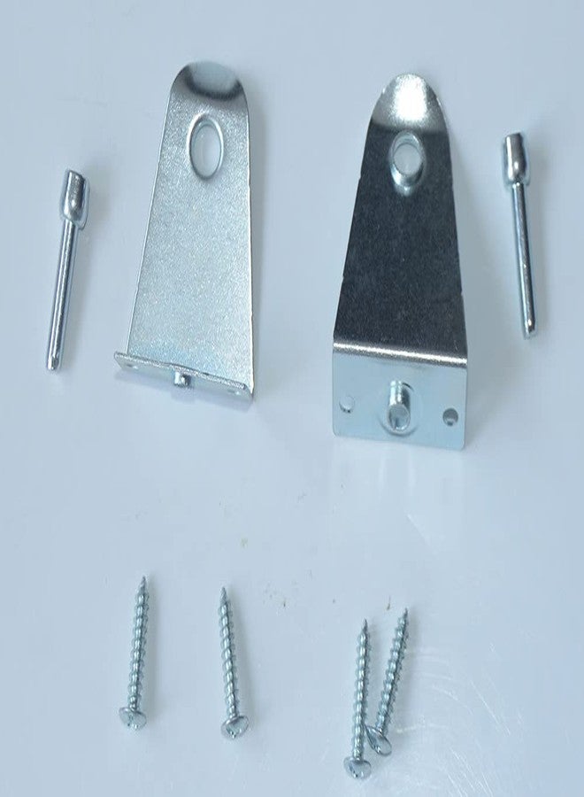 Cutelec 8pcs Hold Down Brackets with Install scews Metal Blinds Down Clips Blinds Down Holder Replacements for Horizontal Blinds and Windows Shades - Image 3