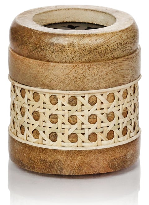 Elegant Solid Wood Incense Burner – Handcrafted Single Piece with Unique Design for Home Décor or Tabletop