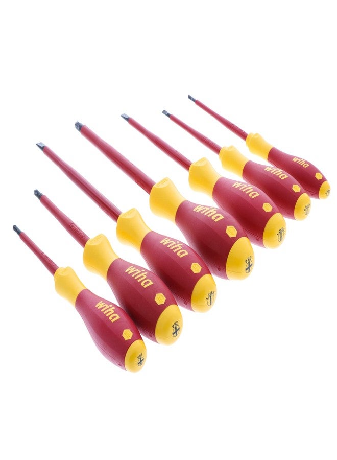 ويها طقم مفكات براغي Wiha 32099 معزولة SoftFinish، مكون من 7 قطع، طويل المدى، 1000 فولت VDE، مشقوق وفيليبس - Image 3
