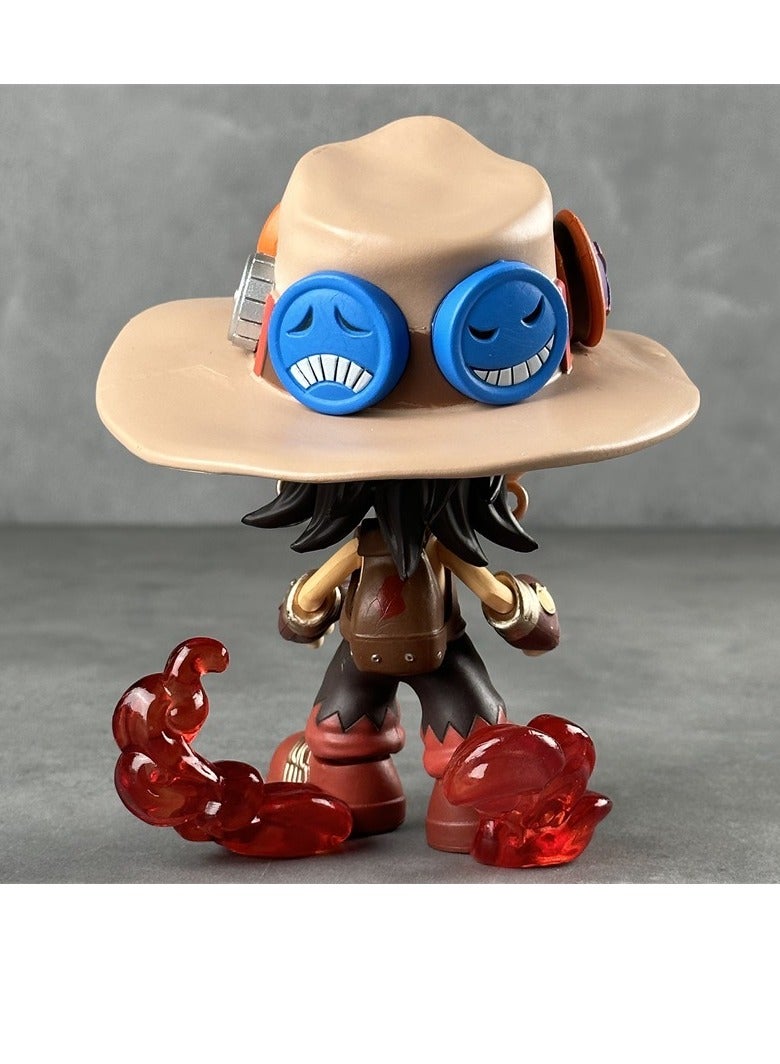 general ONE PIECE GK Ultrablue Q version Ace, Portcas denim Ace animation figure ornament for fans and friends (15cm)  - Image 5
