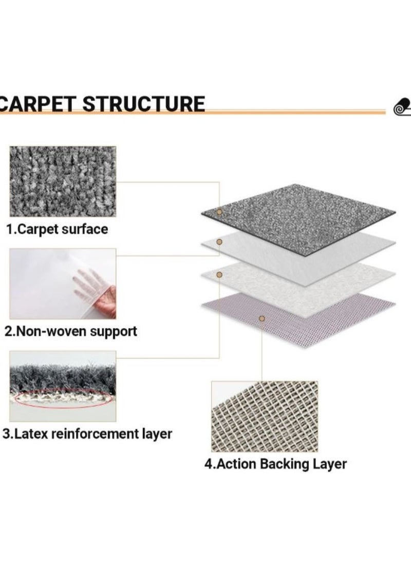 AL WADI FURNITURE Awf Al Wadi Furniture Loop Pile Carpet Dark Brown - Image 3