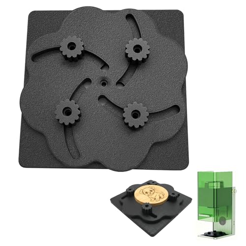 Toughnics Upgraded Kit Central Locator Fixture Adjustable Self-Centering Jig for xTool F1 & F1 Lite, Adjustable Diameter from 0.4" to 3.15" - Image 1