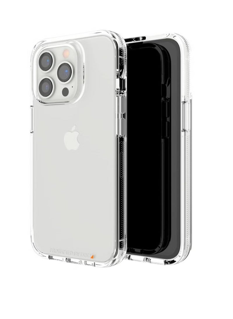جراب iPhone 16 شفاف، متين ومتين مكون من 3 طبقات [غير مصفر] غطاء واقٍ مقاوم للصدمات/السقوط لهاتف iPhone 16