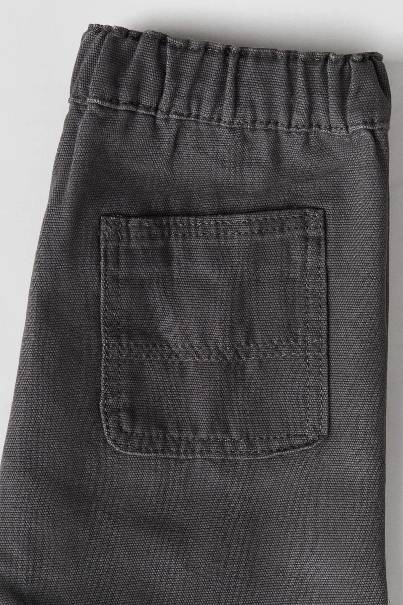 H&M Embroidery-Detail Cotton Trousers