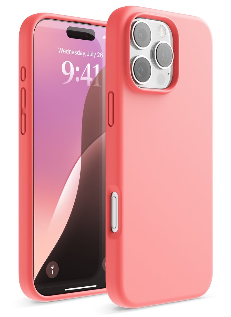 Liquid Silicone for iPhone 16 Pro MAX Case Cover Full Body Protection, Shockproof, Slim, Anti-Scratch Soft Microfiber Lining - Pink - pzsku/ZAD2BAFC19BF50A6B6C33Z/45/_/1725866709/aaf6808d-2fc4-416c-ad78-0facdece7942