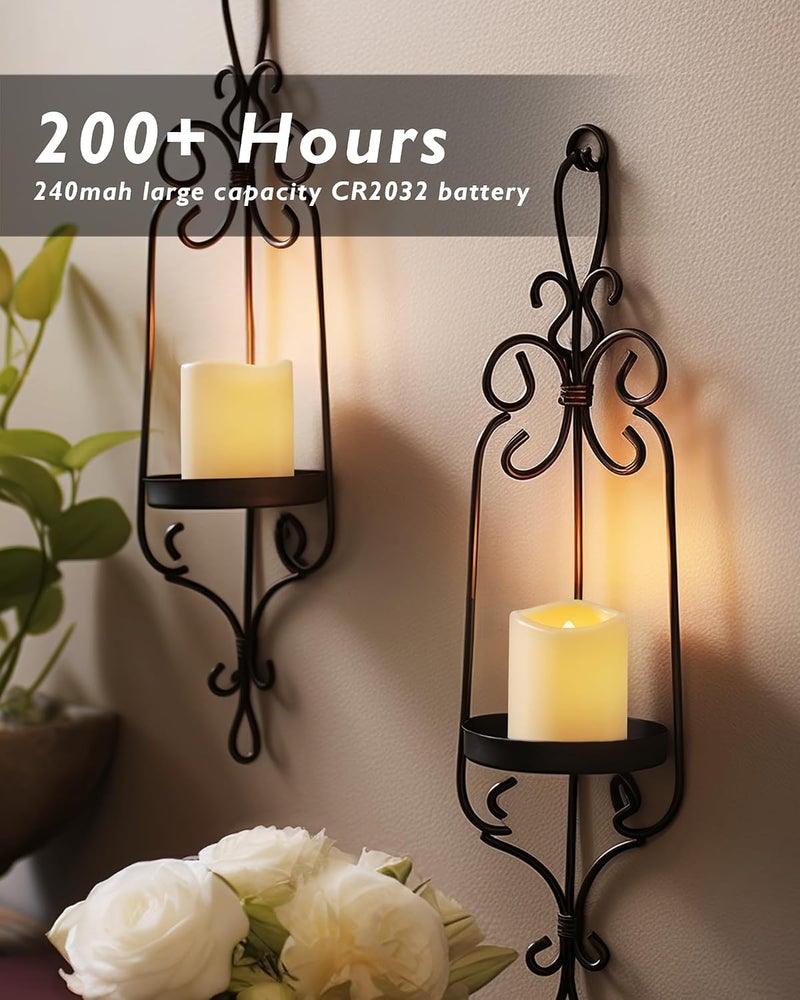Homemory 24Pack Flickering Flameless Votive Candles - 200+ Hour Battery Operated LED Tealight for Weddings, Outdoor, and Festivals (Warm White, Battery Included) - Image 3