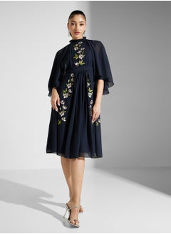 Frock and Frill Embellished Ruffles Midi Dress  - Image 4