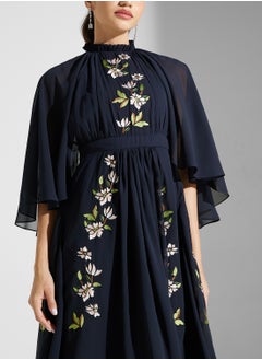 Frock and Frill Embellished Ruffles Midi Dress  - Image 3