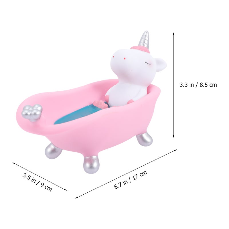 🚽 حامل صابون بحجم صغير وأسلوب بسيط مناسب لتزيين الحمام ولعب الأطفال - Image 2