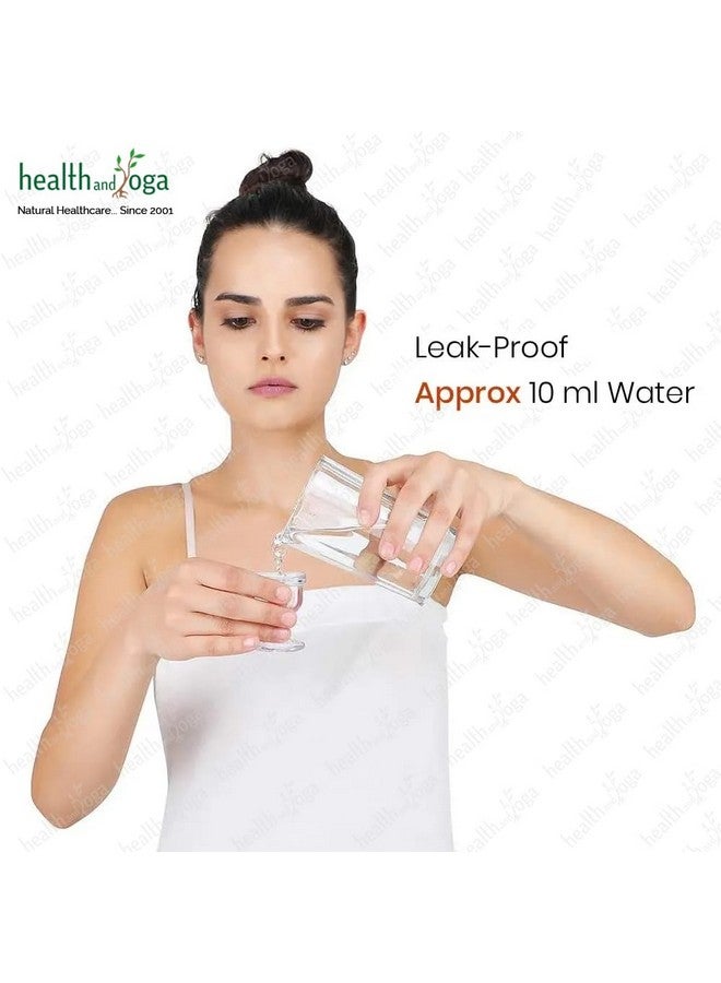 سول غيني أكواب غسيل العيون البلاستيكية من SoulGenie Healthandyoga Chilleyes (شفافة، عبوة من قطعتين) - لمسة نهائية ناعمة - طريقة لطيفة من الأيورفيدا لتجديد العيون دون فرك قاسٍ - تخفف من إجهاد العين واحمرارها وتهيجها - Image 2