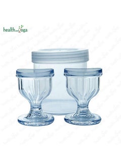 SoulGenie Healthandyoga Chilleyes Plastic Eye Wash Cups (Transparent, Pack Of 2)- Smooth Finish - Ayurvedic Gentle Way To Refresh Eyes Without Harsh Rubbing - Relieves Eye Strain, Redness, Irritation - pzsku/ZAD2BCDC18E925F242749Z/45/_/1738306554/c0cd84fa-6608-4b76-a38c-aa6b7131bbf6