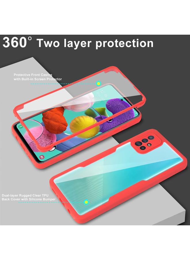 erorex Case For Samsung Galaxy A51 4G Acrylic + TPU 360 Degrees Full Coverage Shockproof Phone Case - Image 2