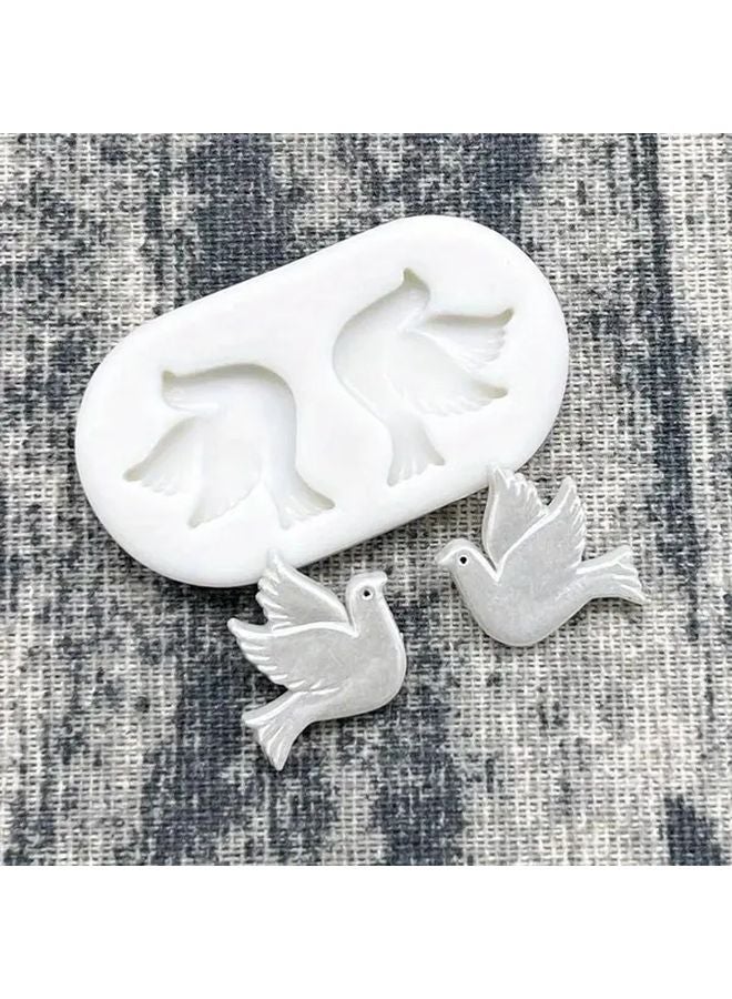Dove Shaped Silicone Cake Mold Color 50 0377 Easy Release Fondant Chocolate Decorating Tool - Image 2