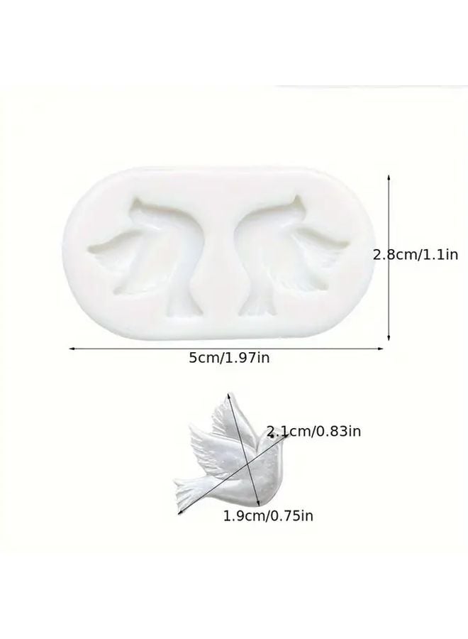 Dove Shaped Silicone Cake Mold Color 50 0377 Easy Release Fondant Chocolate Decorating Tool - Image 3