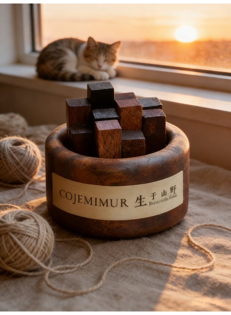 مجموعة منشطات العطور الخشبية من الجوز الأسود بدون لهب | عطر الشاي الأبيض 10 مل – لتزيين المنزل/غرفة النوم وتهوية الهواء في السيارة - Image 1