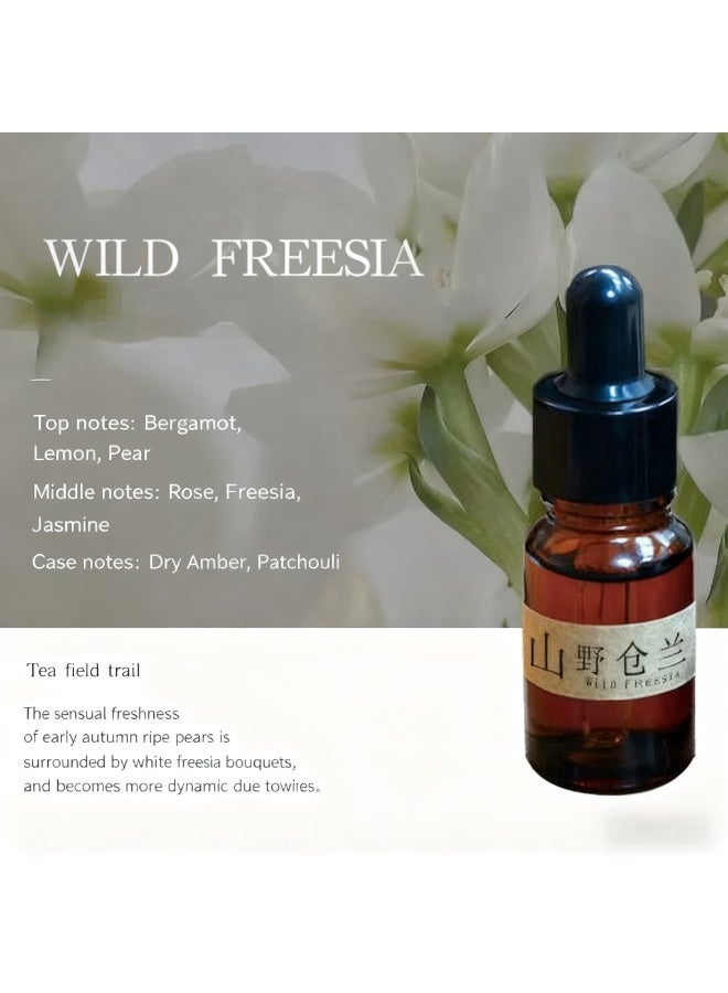 مجموعة منشطات العطور الخشبية من الجوز الأسود بدون لهب | عطر الشاي الأبيض 10 مل – لتزيين المنزل/غرفة النوم وتهوية الهواء في السيارة - Image 5