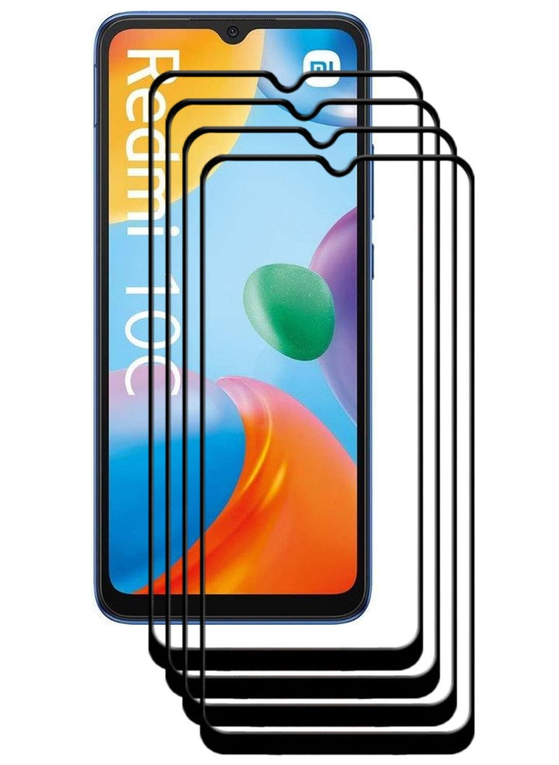 ACLIX 4 Pieces Antistatic ESD Dustproof Premium Quality High Definition Tempered Glass Screen Protector Designed For Xiaomi Redmi 10C - Image 1
