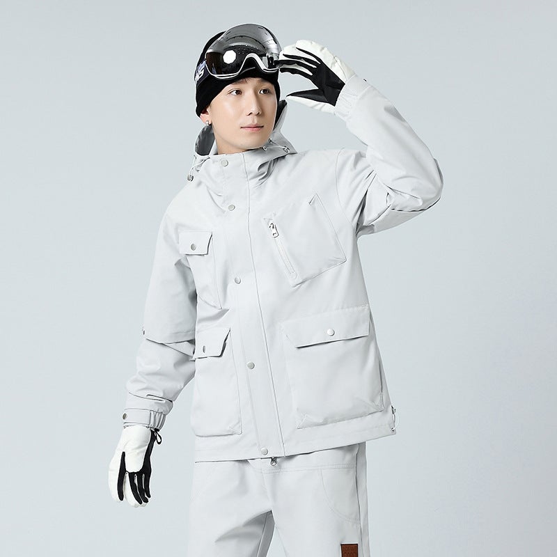 Charge Clothing Detachable Two-Piece Set Of Olympic Grain Velvet Liner For Men And Women Couples Olympic Grain Velvet Warm Down Jacket Three - Image 1